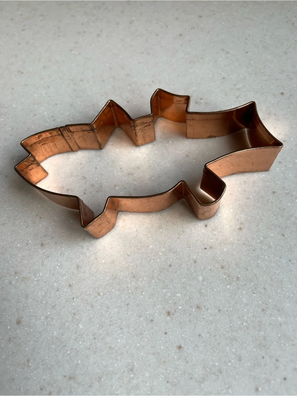 Copper cookie cutter large fish